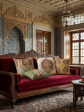 Osmanlı Saray Desenli | 43x43 cm 4'lü Dekoratif Kırlent Kılıf Seti