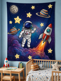 Uzay Astronotu Çocuk Odası Duvar Örtüsü